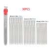 Wholesale of pointed, large-eye hand sewing needles, smooth leather needle tubes, hand sewing needle sets, and multi-sized sewing needle covers in stock Specification image